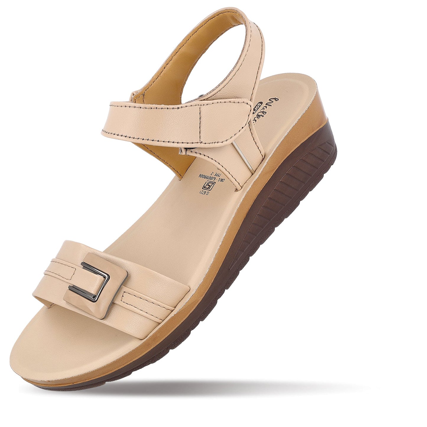 Women's Wedge Heel Sandals  - WLP77006 Cream