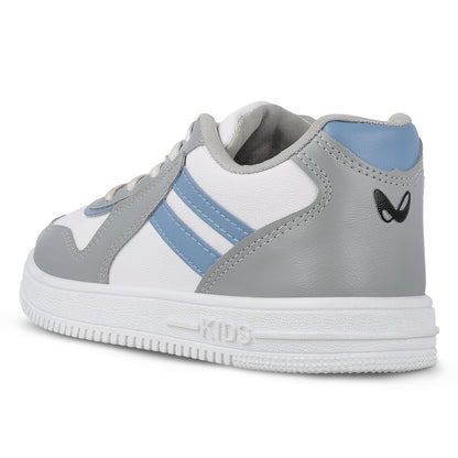 Walkaroo Boys Casual Shoes - WY3342 Grey White - Walkaroo Footwear