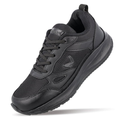 Boy's Lace-up Sports Shoe - WS3093 Black