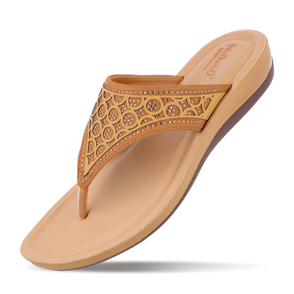 Sparkles Women's Daily Wear Sandal - WE2023 Beige
