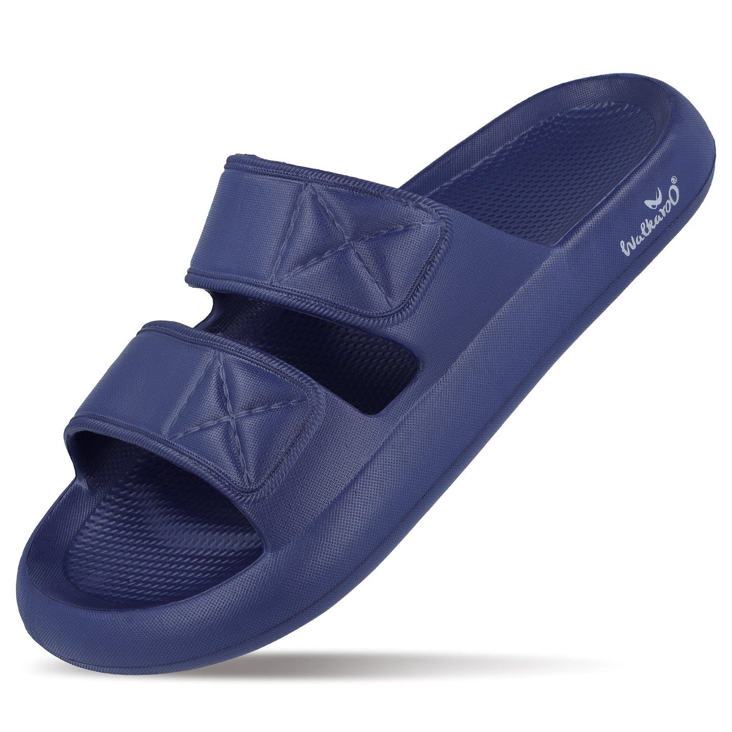 Walkaroo Men Striped Casual Flip-Flop - WC4253 Navy Blue - Walkaroo Footwear