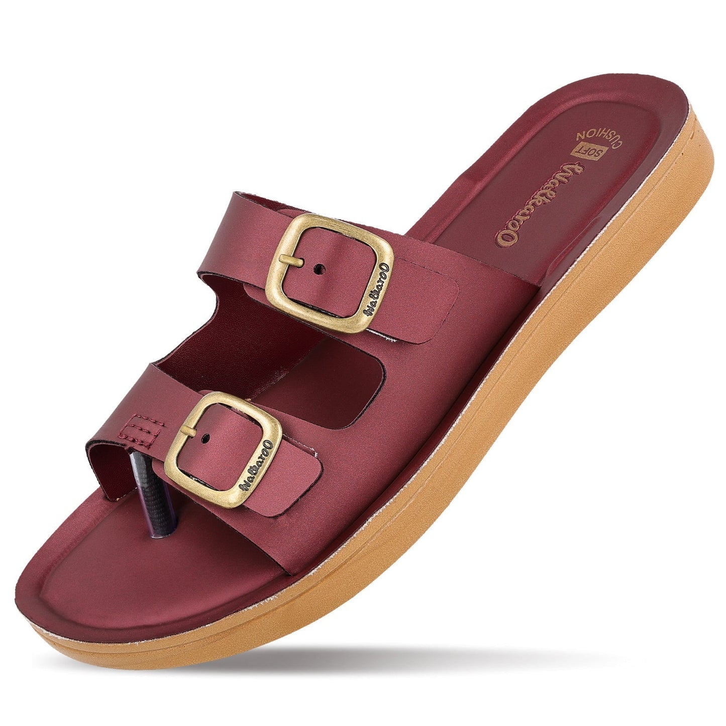 Women's Daily Wear Sandals - BX2554 Burgandy