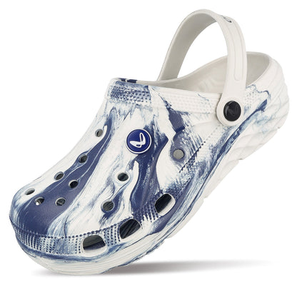 Walkaroo Mens Clogs  - WC8739 Grey Blue