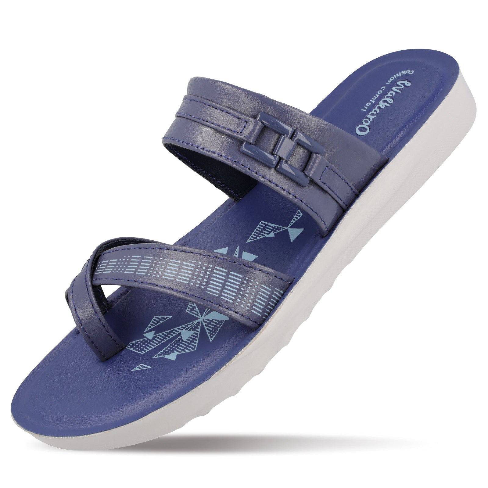 Walkaroo Womens Sandal - WL7473 Blue - Walkaroo Footwear