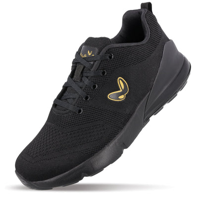 ALPHA-GO Men's Lace-up Sports Shoe - XS9751 Black Gold