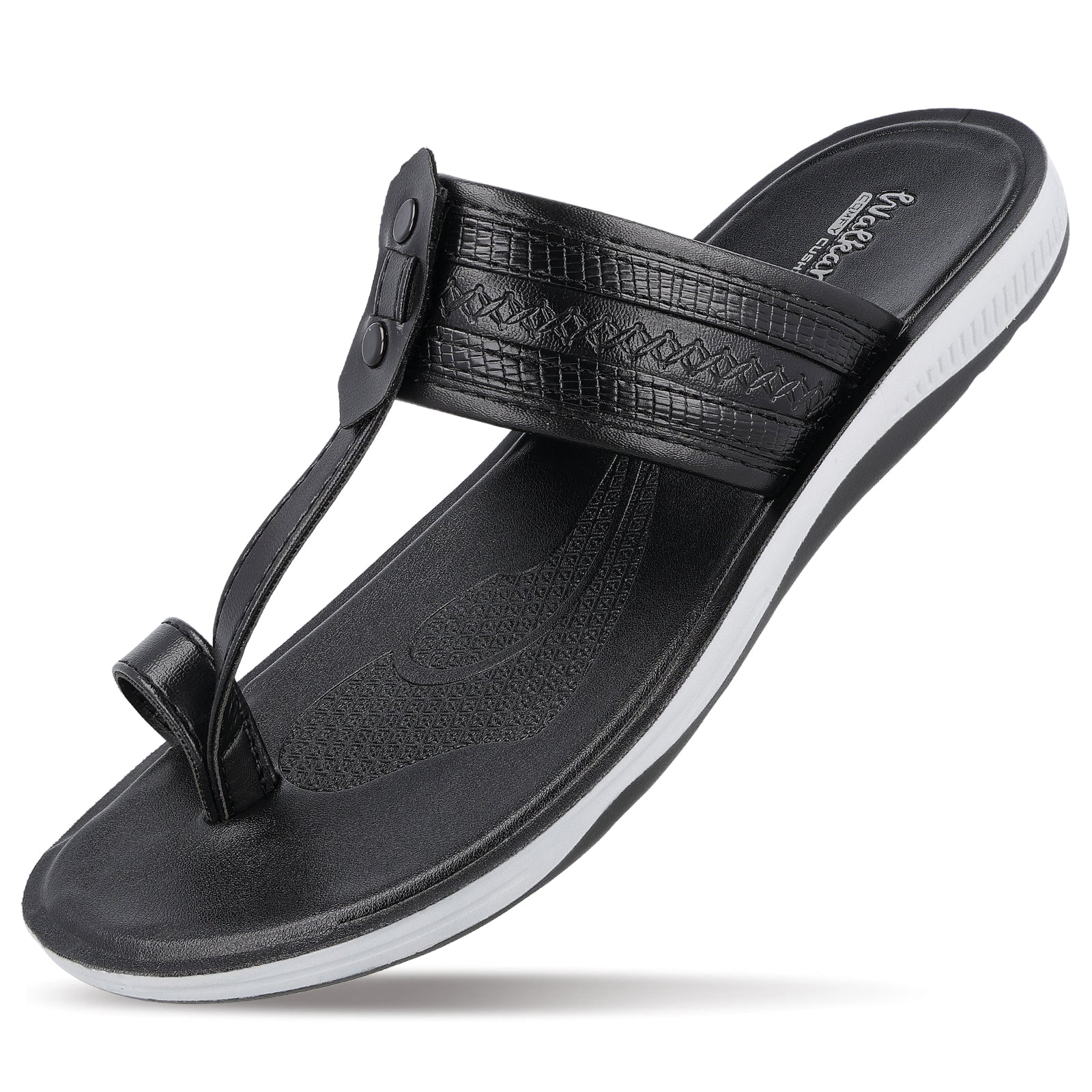 WALKAROO+ MEN SANDALS - WE1343 BLACK - Walkaroo Footwear