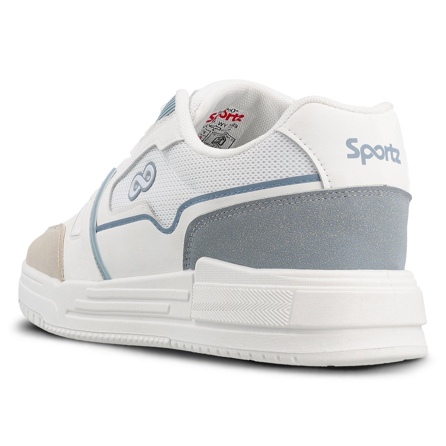 Men's Sports Sneakers - WY3489 White Grey