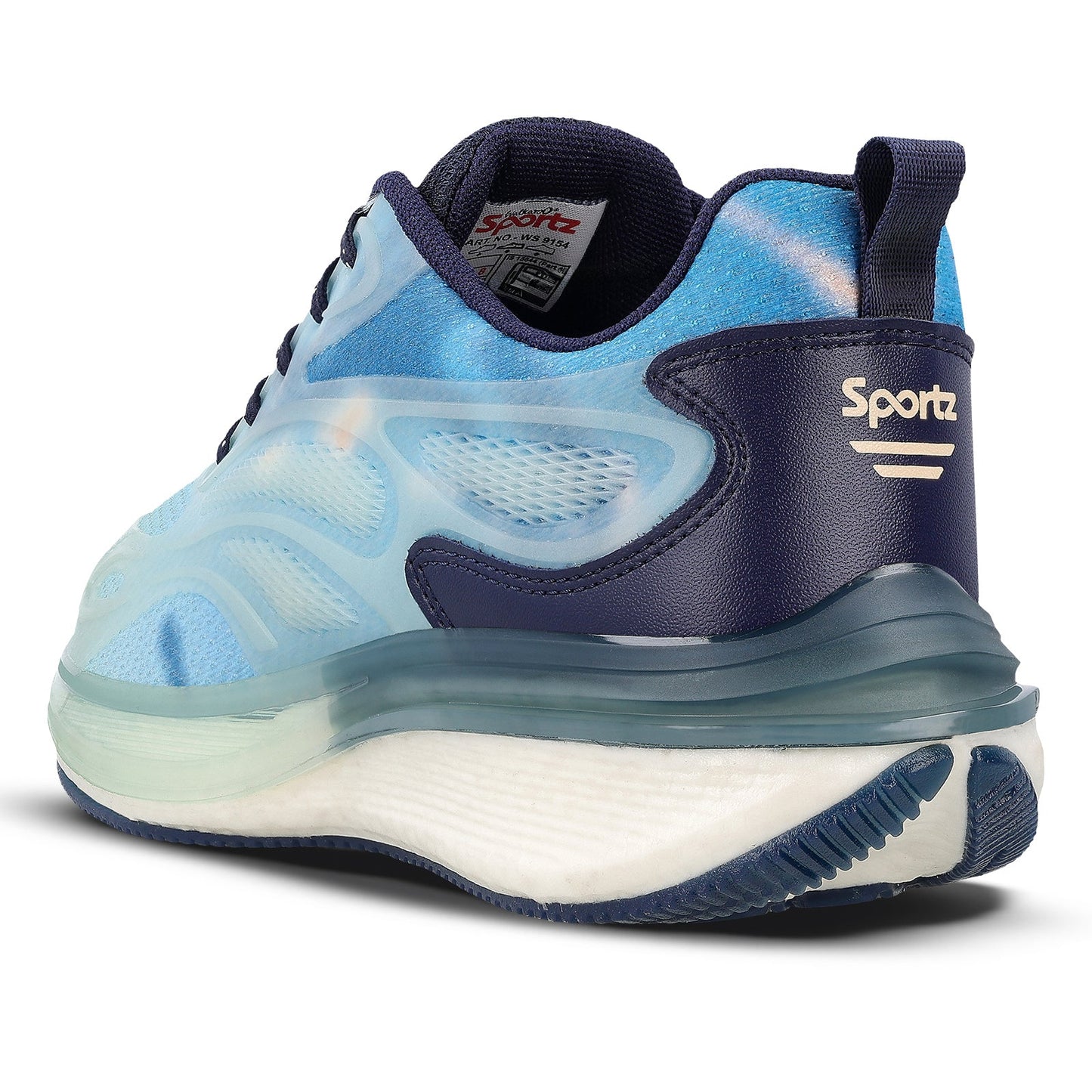 Men's Night Glow Sports Shoes - WS9154 Sea Blue