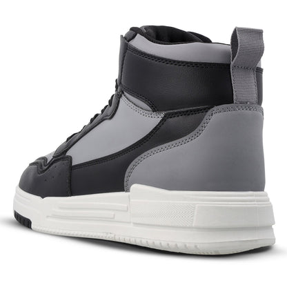 Men's High Top Sports Sneakers - WY3470 Black
