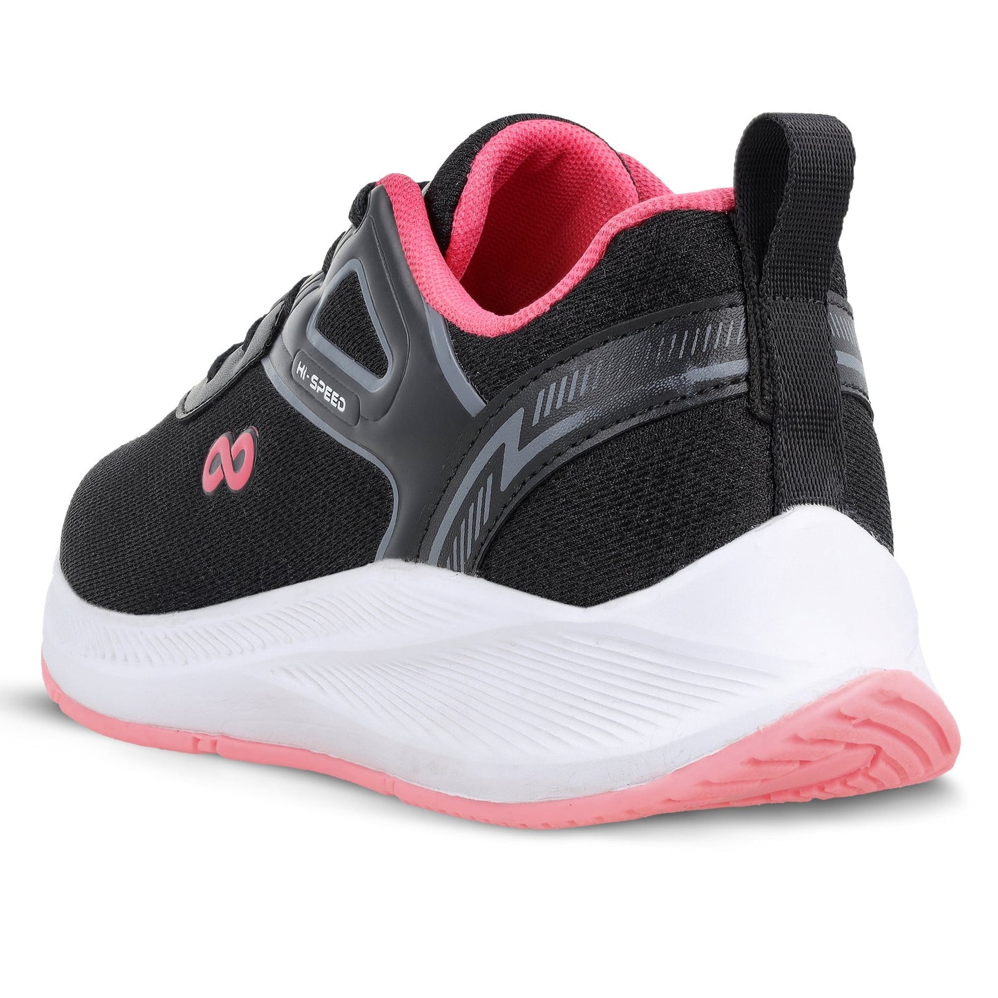 Women's Lace-up Sports Shoe - WS9922 Black