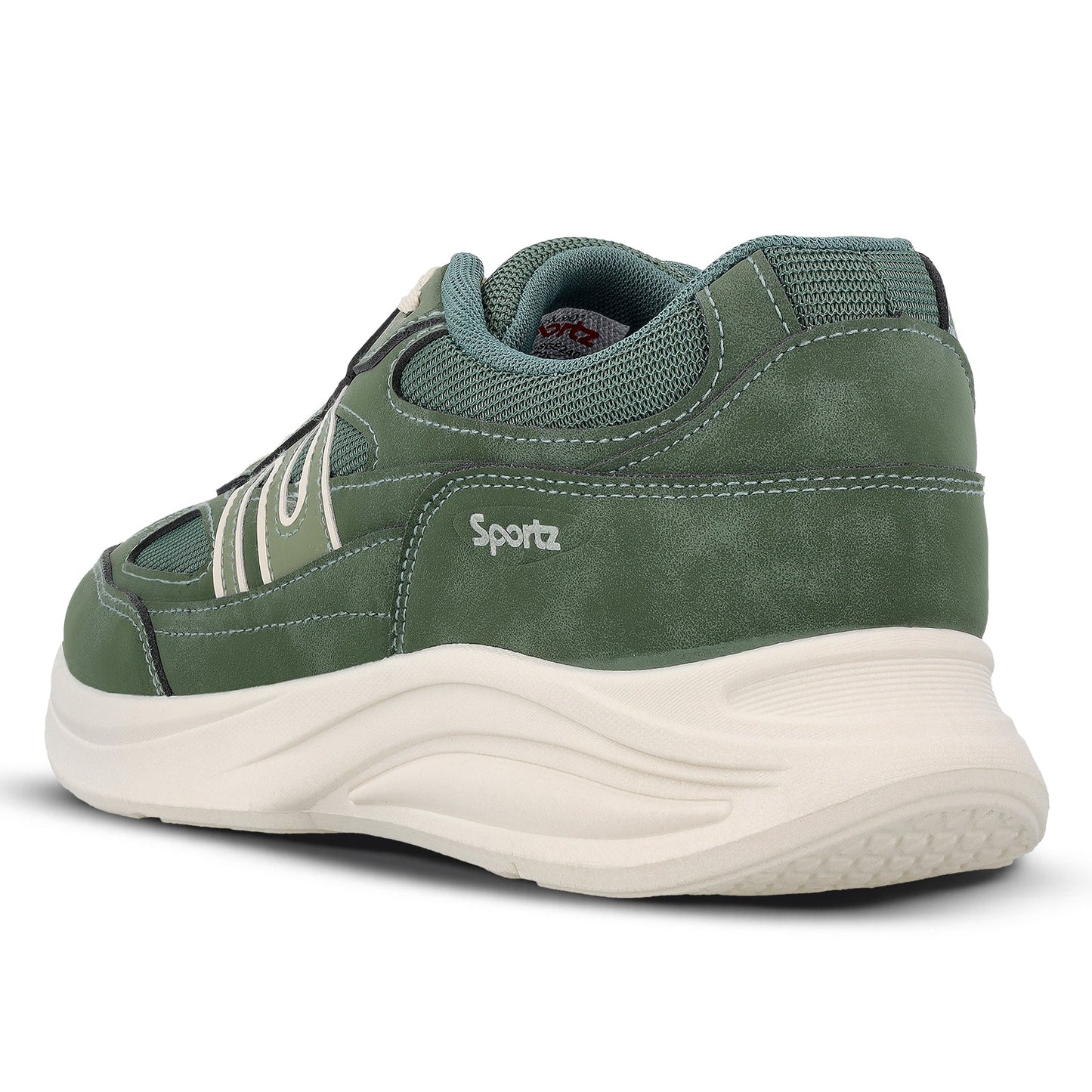 Men's Suede Sports Sneakers - SGE24009 Dark Green