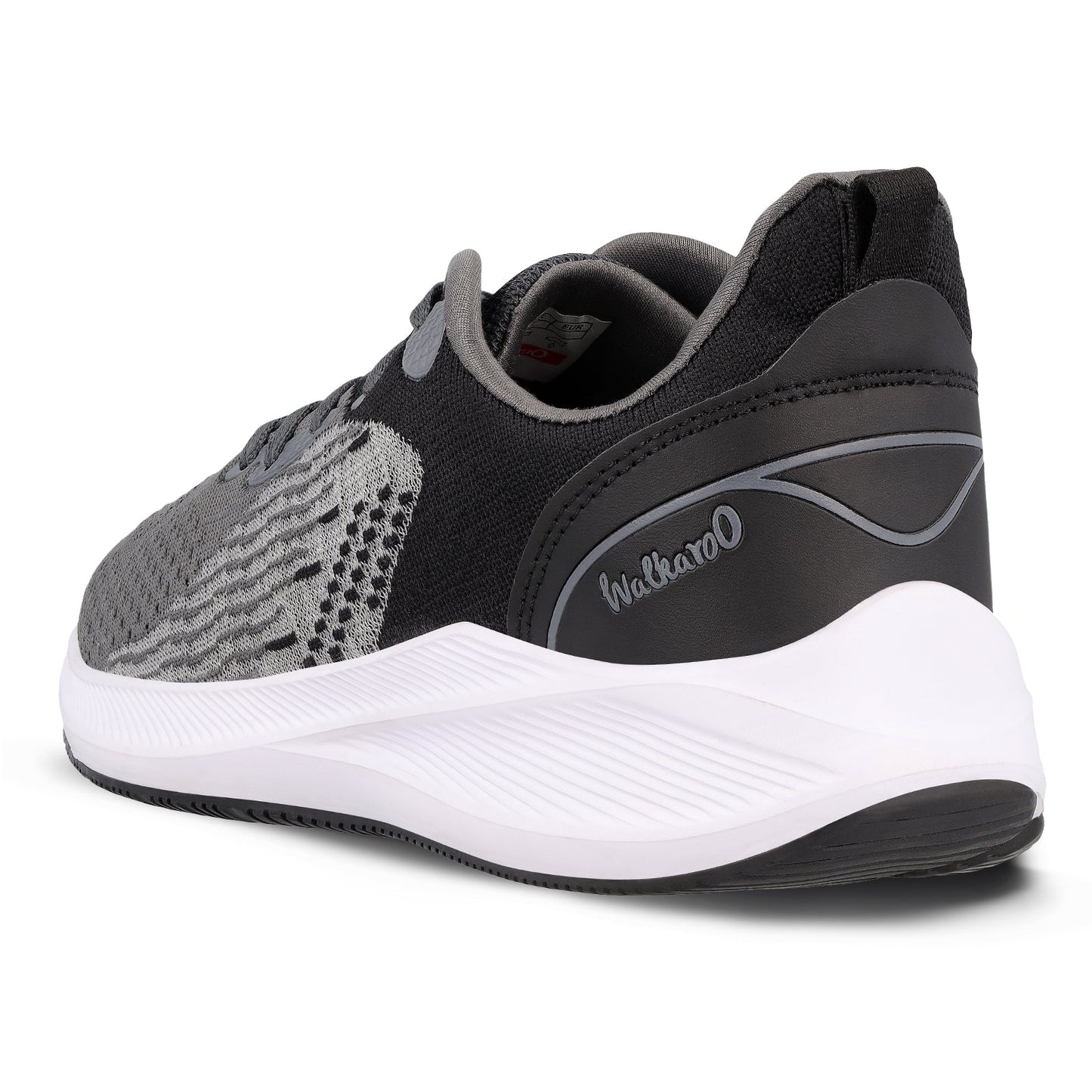 Walkaroo Men walking Shoes - WS9544 Black Grey - Walkaroo Footwear