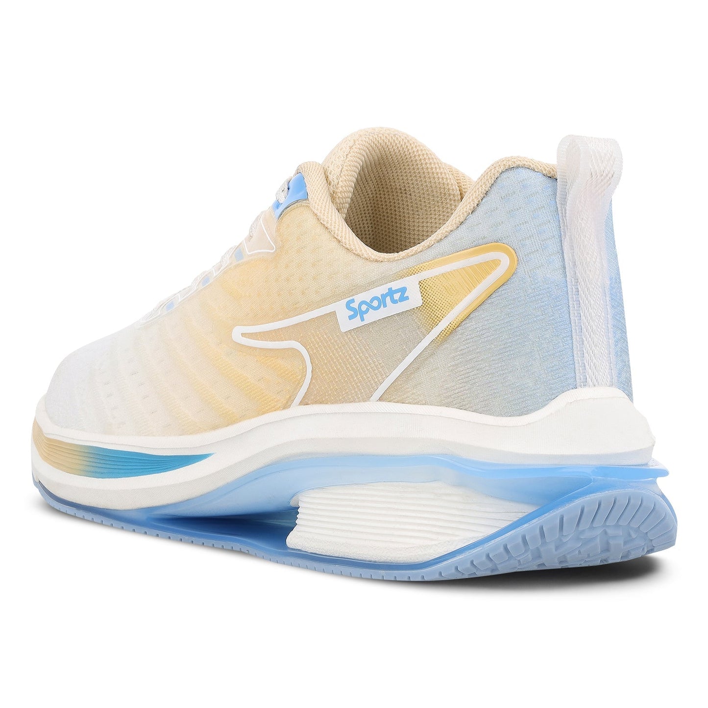 Men's Lace-up Sports Shoe - WS9151 Beige White