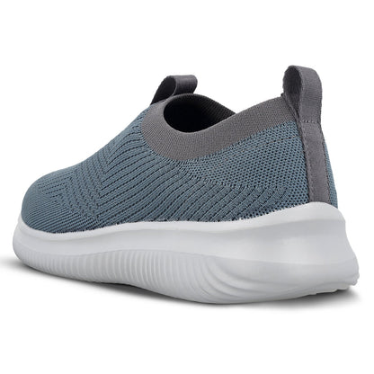 Men`s Slip-on Walking Shoes - WS9551 Cyan Grey