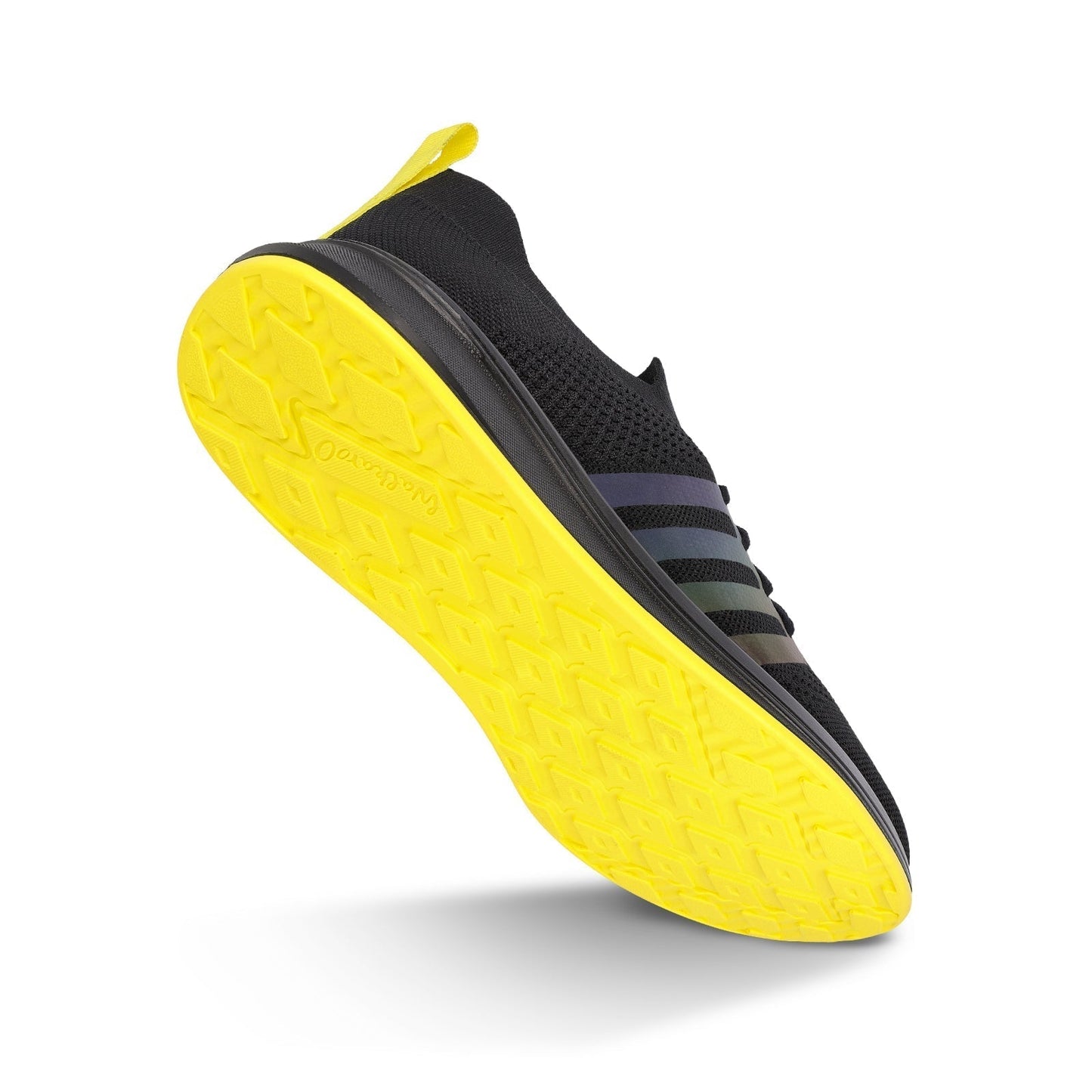 Walkaroo Men Walking and Washable Shoes - XS9771 Black Yellow - Walkaroo Footwear