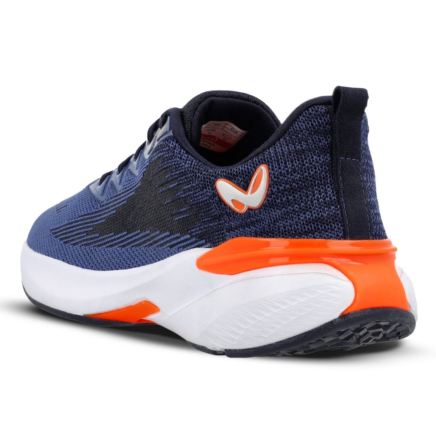 Walkaroo Running Shoes for Men - WS9092 Navy Blue orange - Walkaroo Footwear