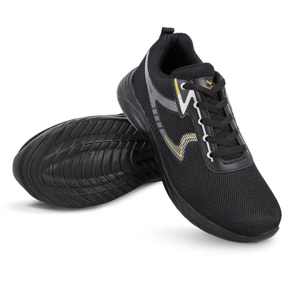 Walkaroo Men walking Shoes - WS3064 Black - Walkaroo Footwear