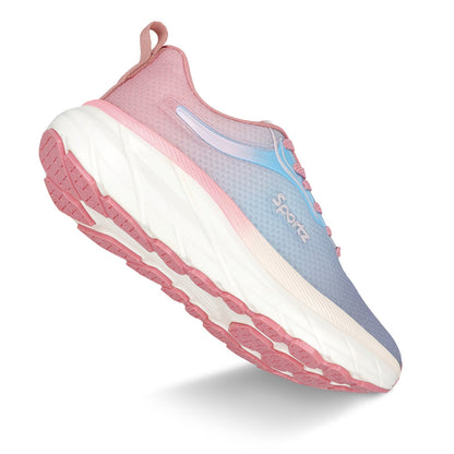 Women's Lace-up Sports Shoe - WS9917 Peach Sky