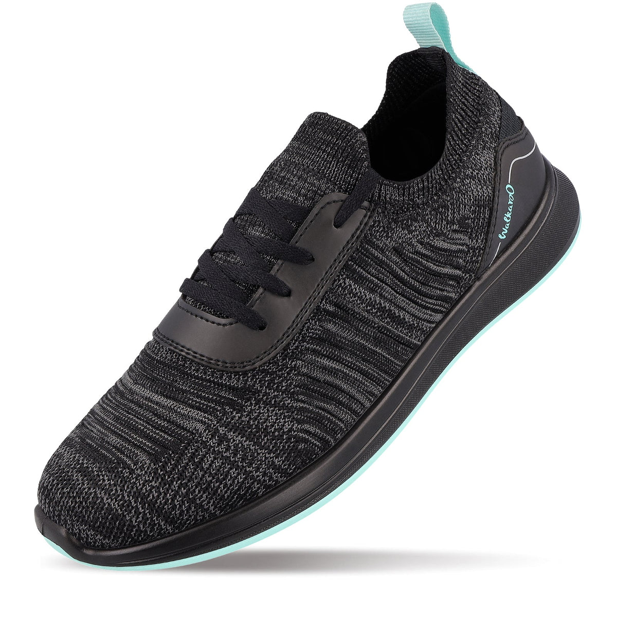 Walkaroo Men Walking and washable Shoes- XS9772 Black Mint