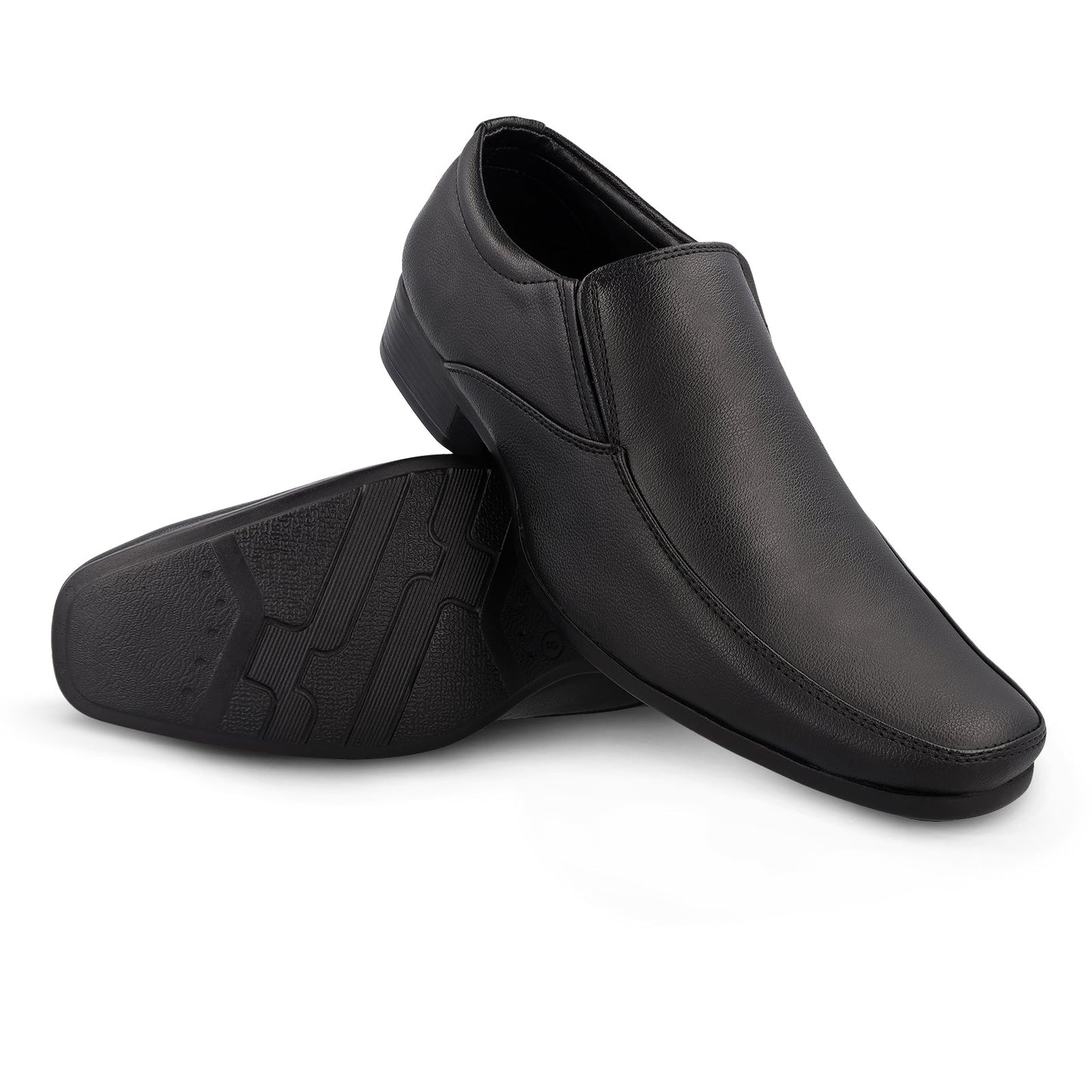 Toes&Togitoes Men Formal Shoes - 17104 Black - Walkaroo Footwear