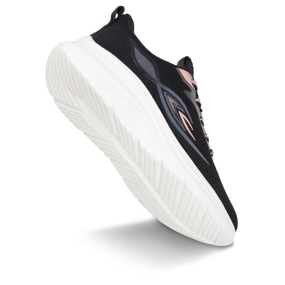 Women's Lace-up Sports Shoe - SLE22998 Black