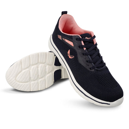 Women's Lace-up Walking Shoes - WS9901 Navy Blue