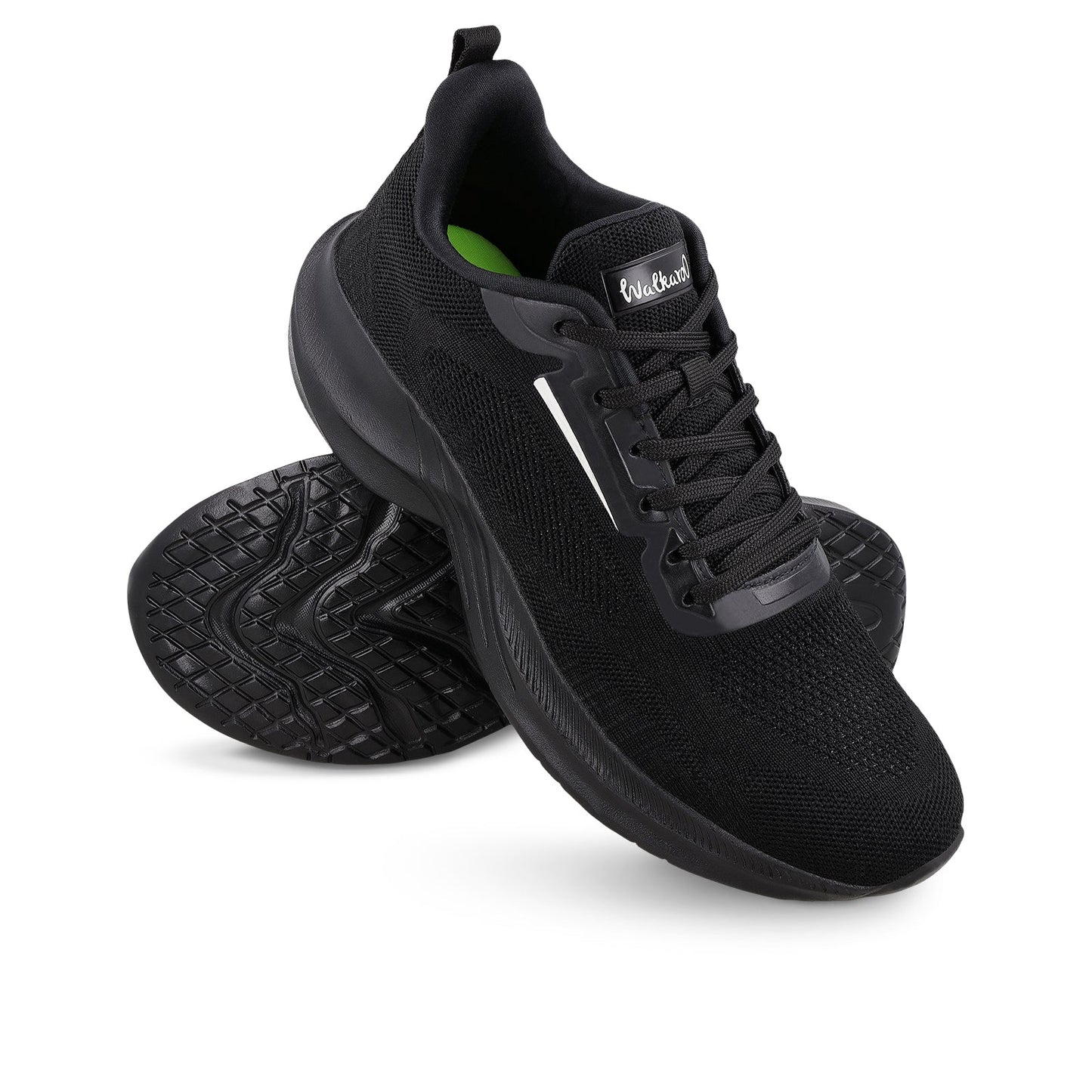 Walkaroo Men Sports Shoe - WS9557 Black Black - Walkaroo Footwear