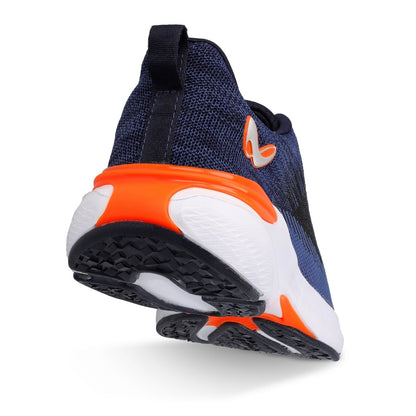 Walkaroo Running Shoes for Men - WS9092 Navy Blue orange - Walkaroo Footwear