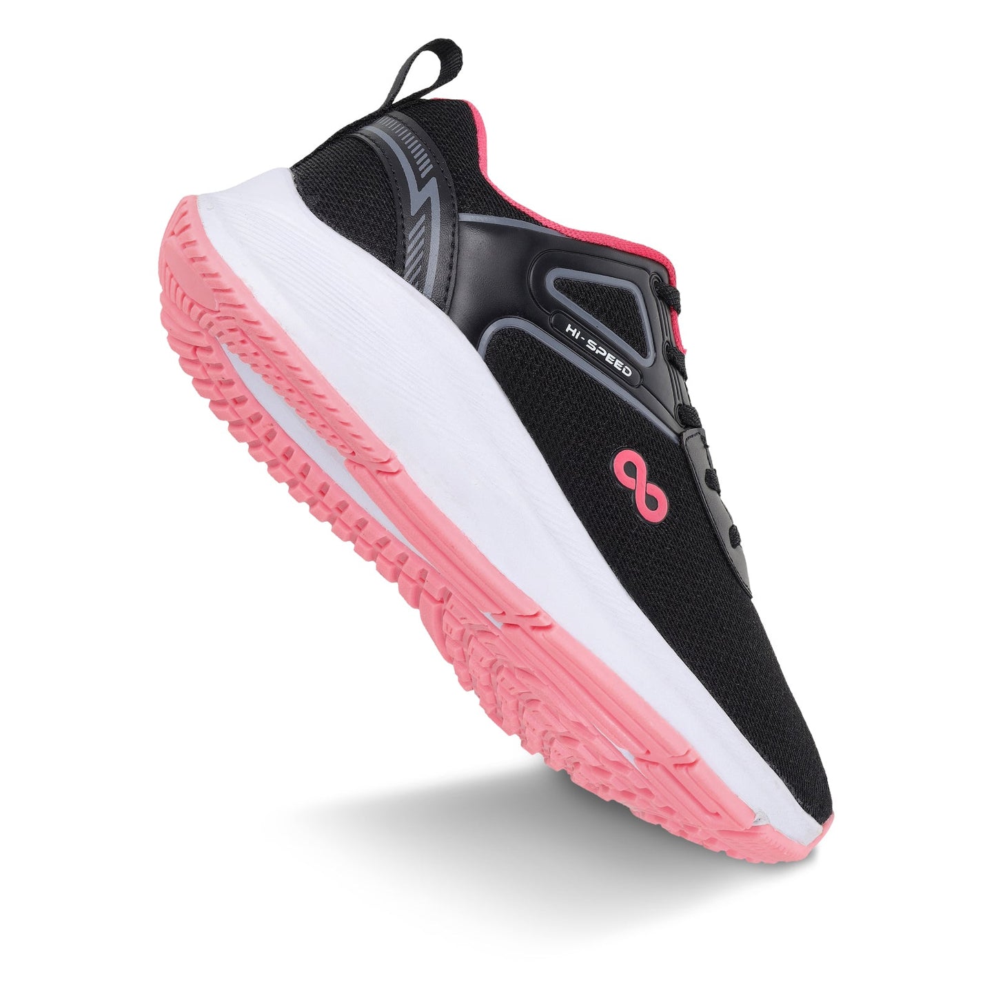 Women's Lace-up Sports Shoe - WS9922 Black