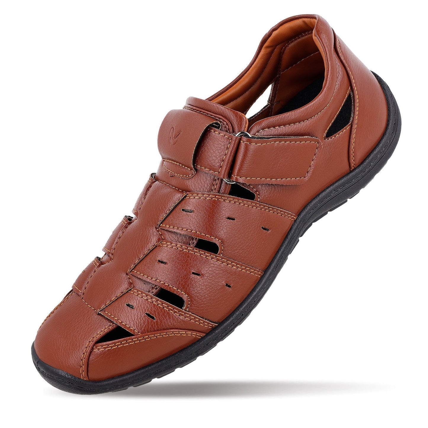 Walkaroo Roman Sandals Mens - WF6260 Brown - Walkaroo Footwear