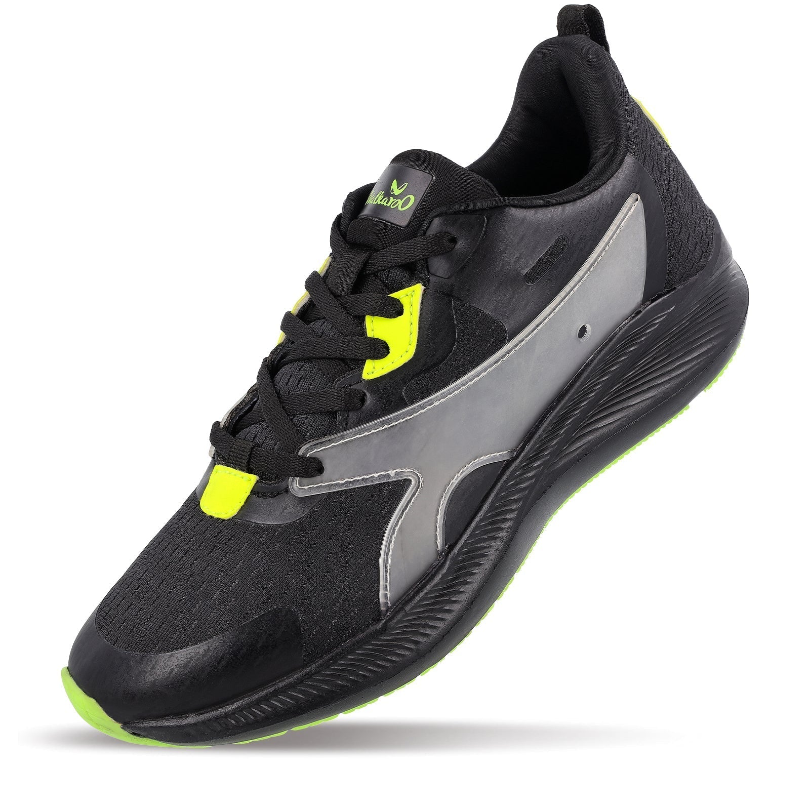 Walkaroo Running Shoes for Men - WS9094 Black - Walkaroo Footwear