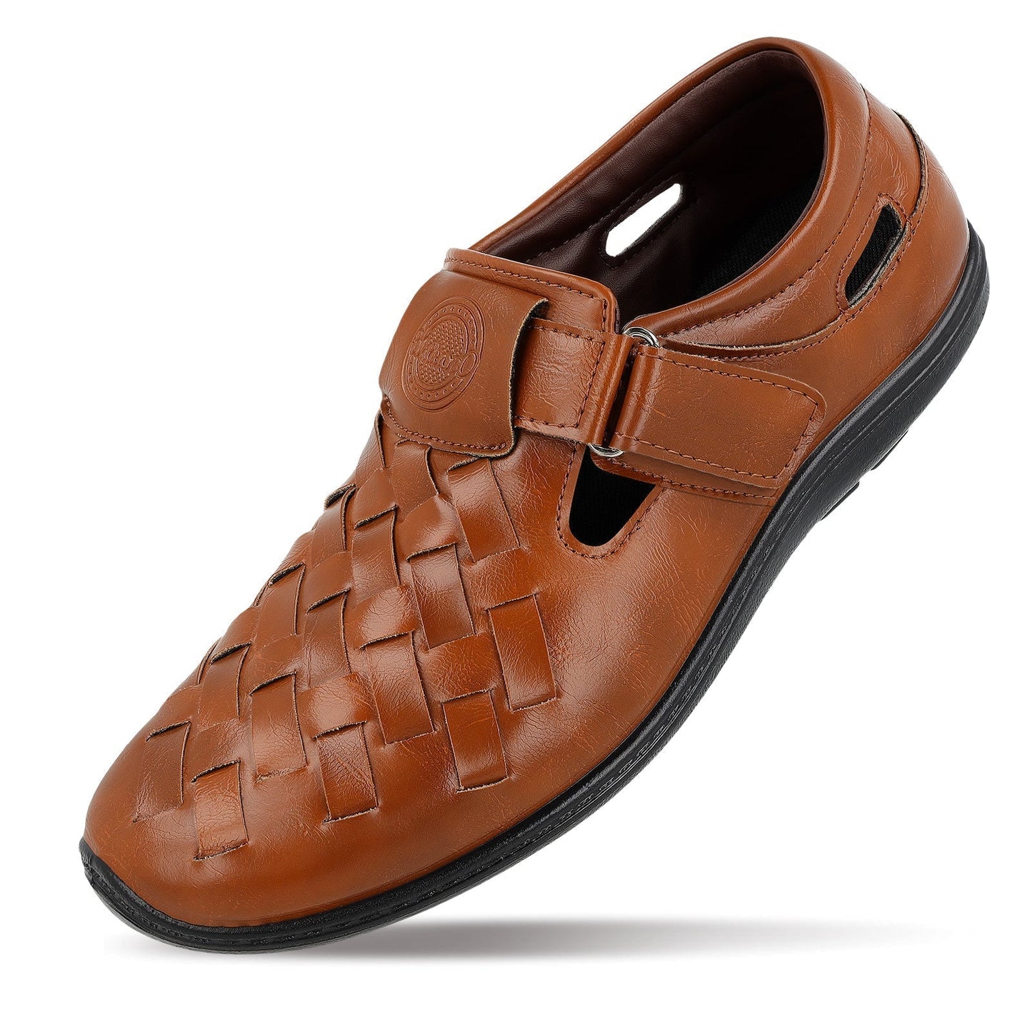 Walkaroo Roman Sandals Mens - WF6261 Tan - Walkaroo Footwear