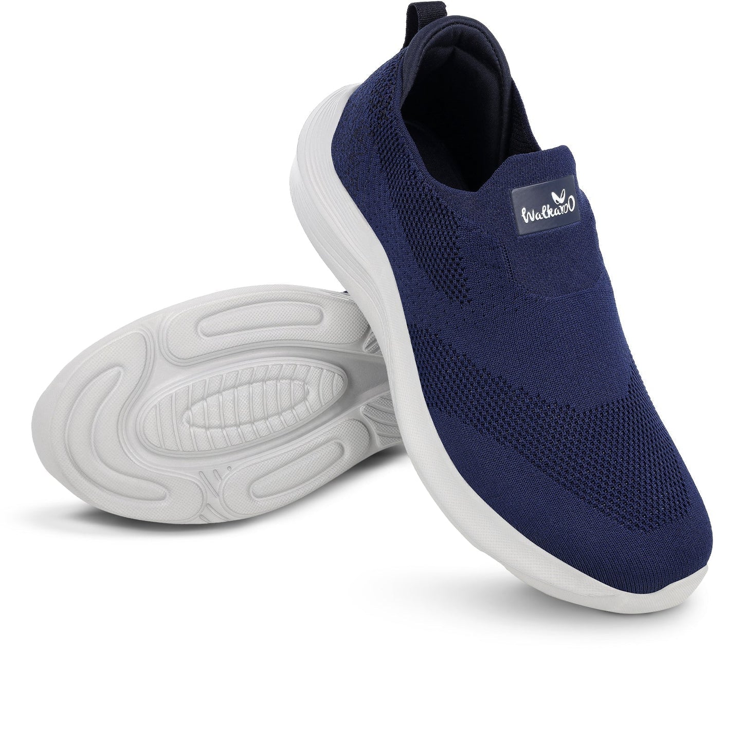 Walkaroo Men Pull-on Belly Shoes - WS9539 Navy Blue - Walkaroo Footwear