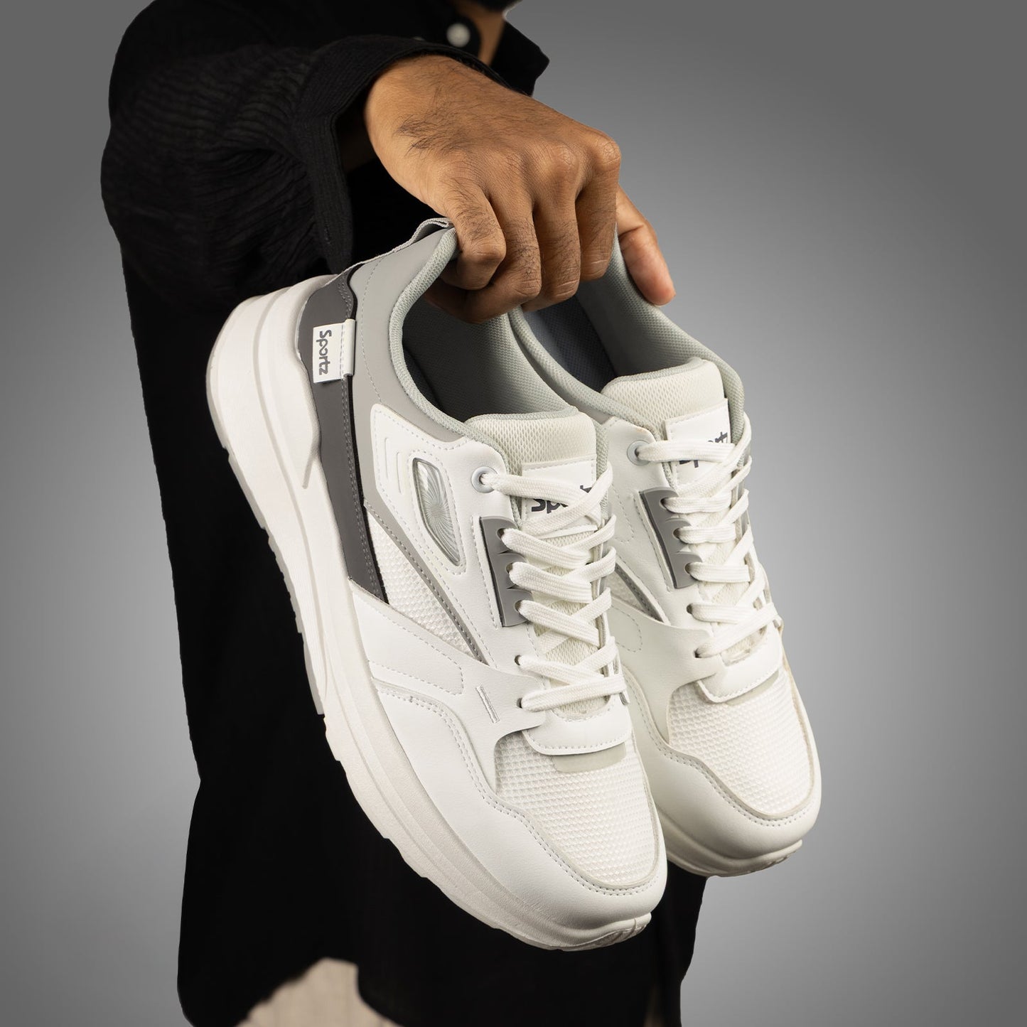 Men's Sports Sneakers - WY3496 White Grey