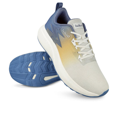 Walkaroo Men Sports Shoe - WS9111 Blue Beige - Walkaroo Footwear