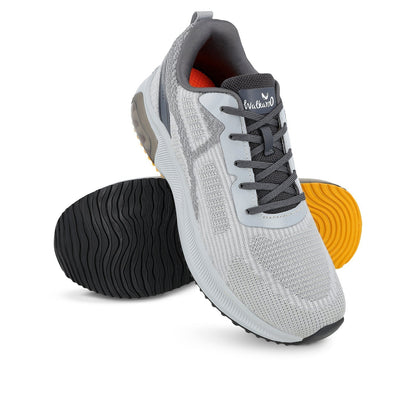 Walkaroo Men Sports Shoe - WS9107 Grey - Walkaroo Footwear