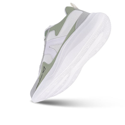 Men's Lace-up Sports Shoes - WS3122 White Green