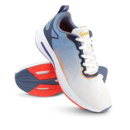 Men's Lace-up Sports Shoe - WS97545 Blue Orange