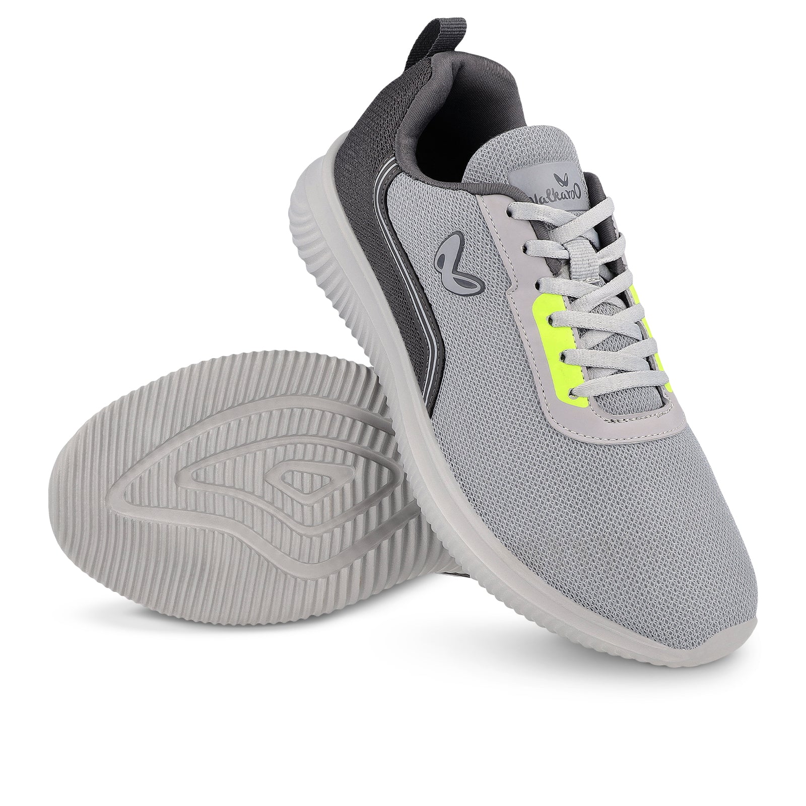 Walkaroo Men Lace-Up Training Shoes - WS9552 Grey - Walkaroo Footwear