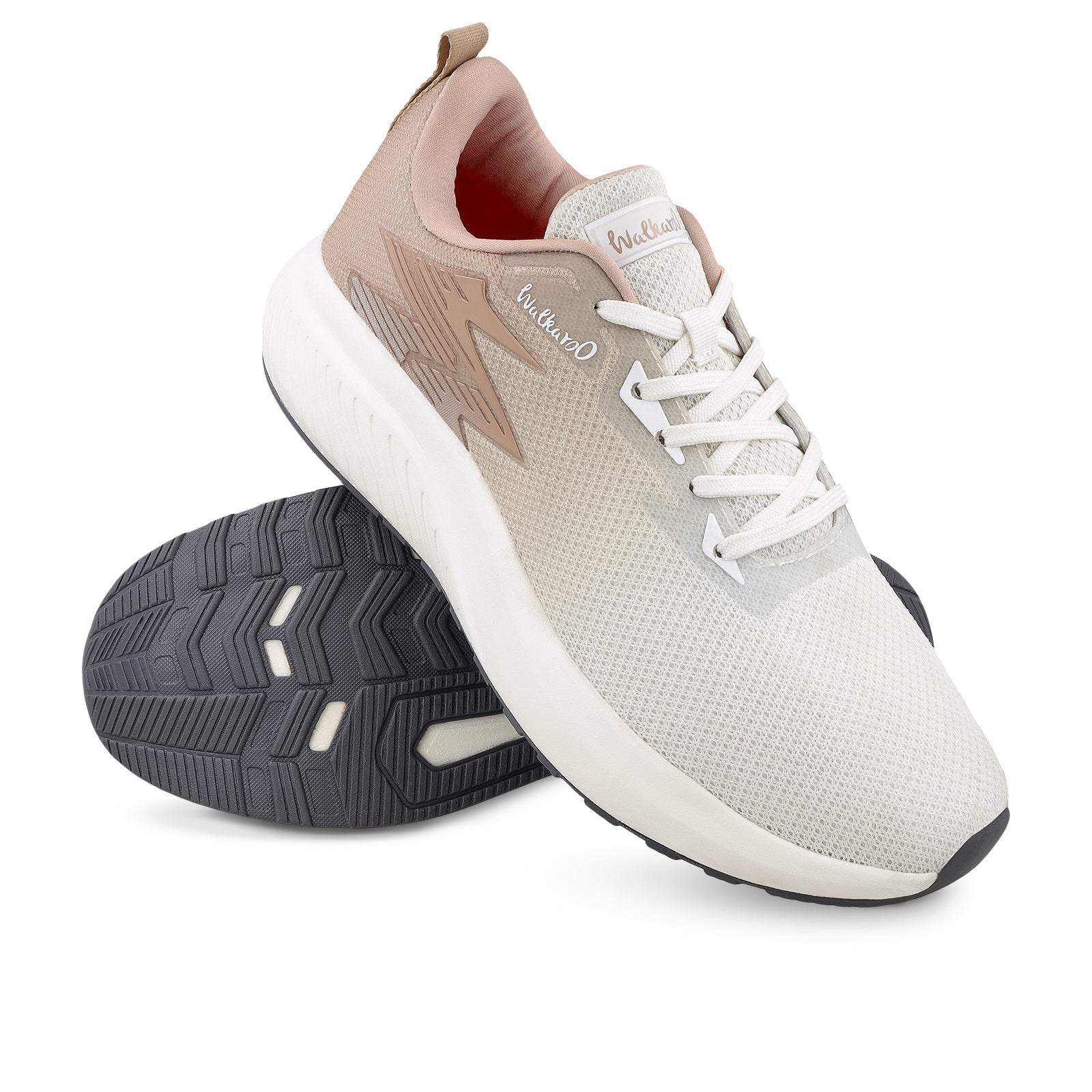 Walkaroo Men Sports Shoe - WS9111 Beige Cream - Walkaroo Footwear