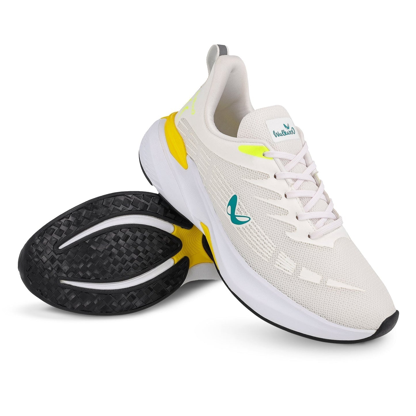 Walkaroo Running Shoes for Men - WS9096 White - Walkaroo Footwear