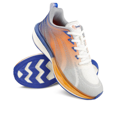 HYFLEX Men's Lace-up Sports Shoe - Blue Orange