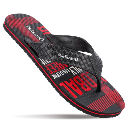 Men's Hawai Slippers - HG166 Red Black