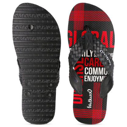 Men's Hawai Slippers - HG166 Red Black