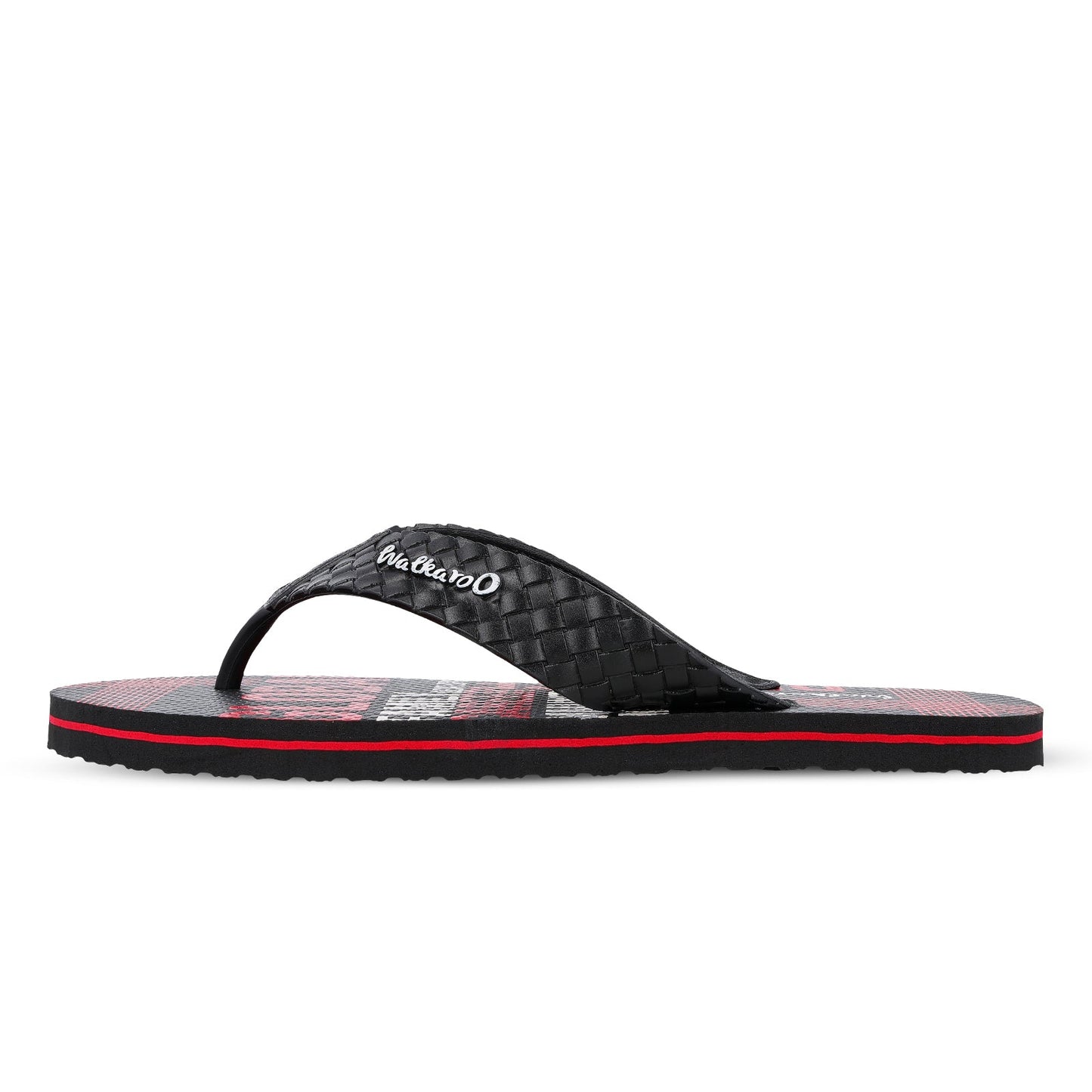 Men's Hawai Slippers - HG166 Red Black