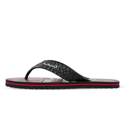 Men's Hawai Slippers - HG166 Red Black