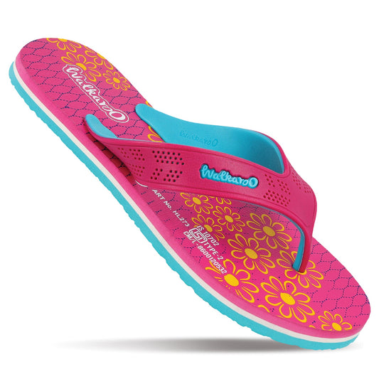 Women's Hawai Slippers - HL273 Magenta Cyan