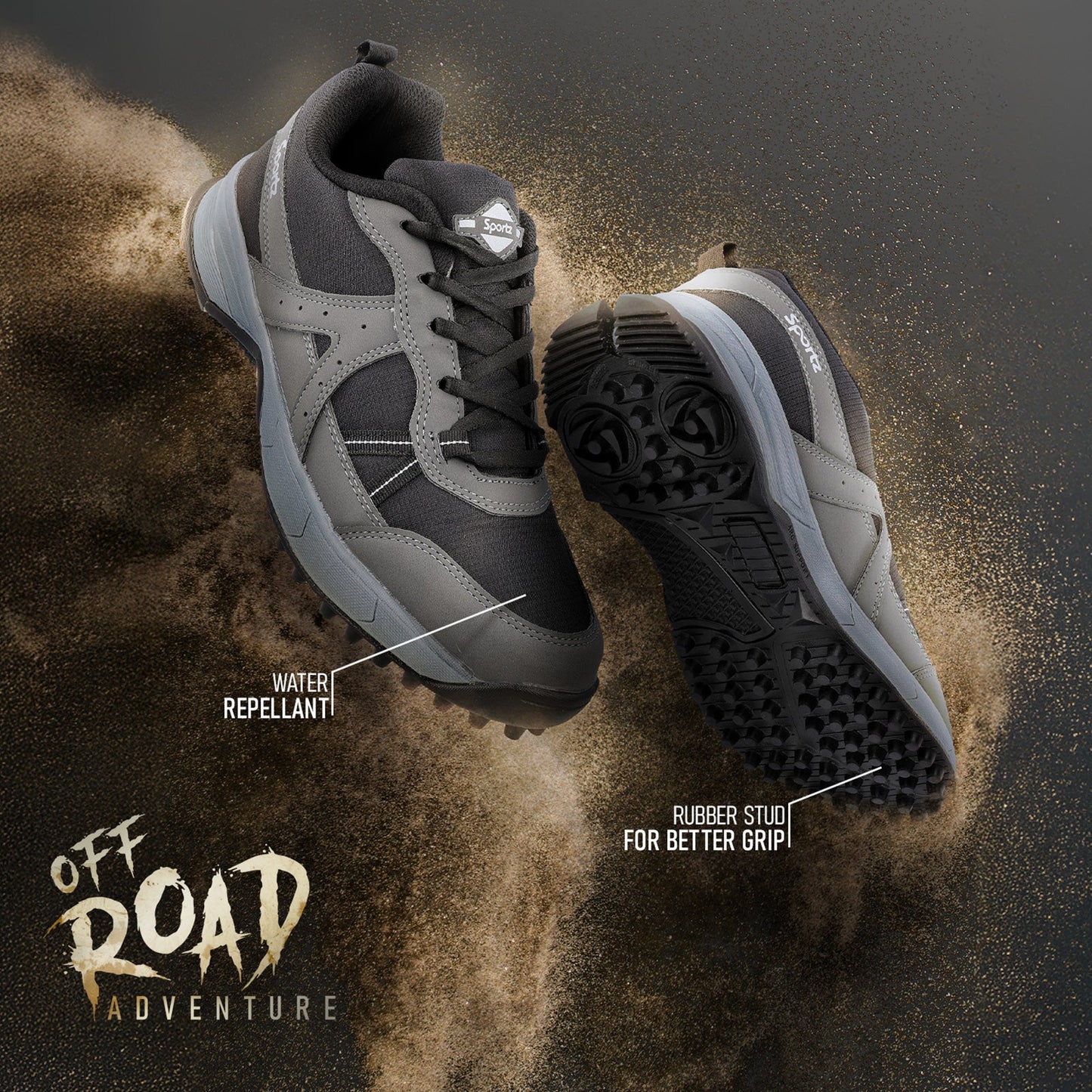 Men's Trekking Shoe - SGE21001 Grey Black