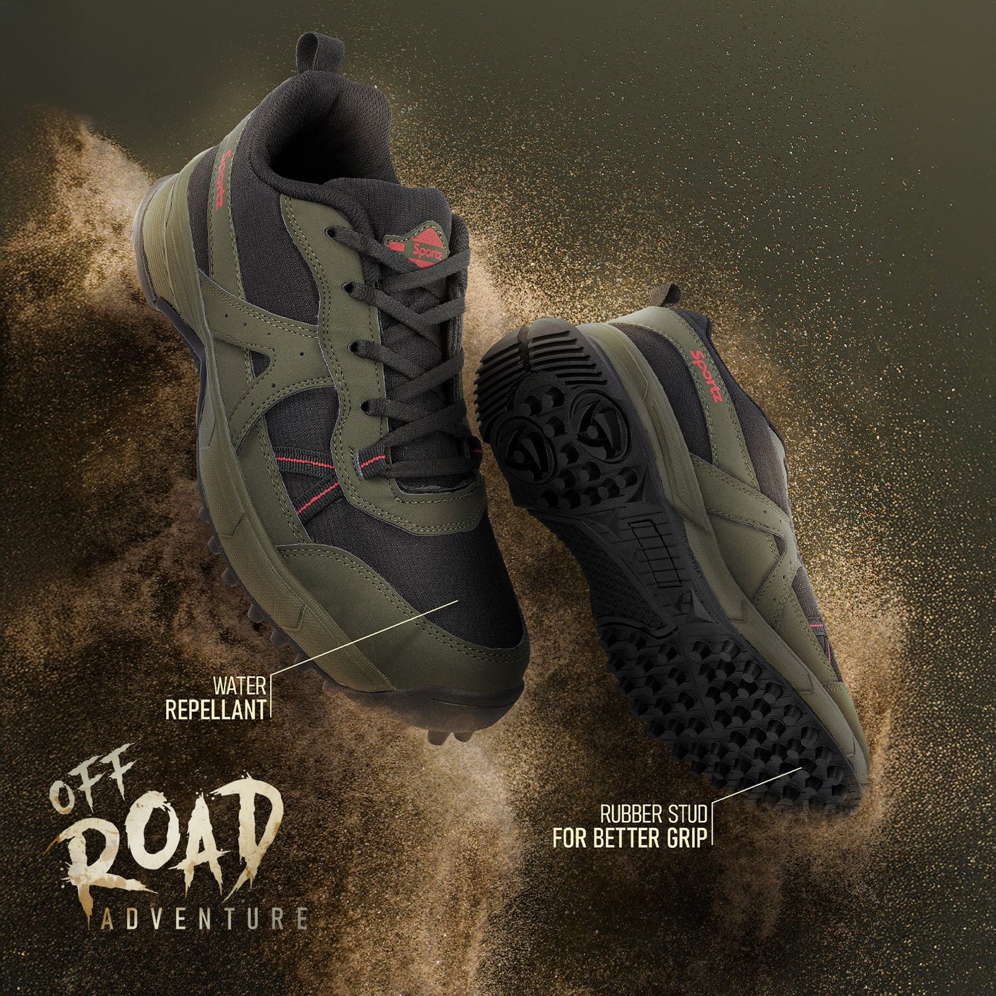 Men's Trekking Shoe - SGE21001 Olive Black