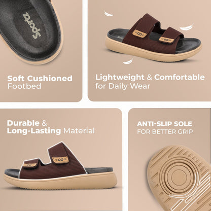 Men's Daily Wear Comfort Sandals - SGE28006 Brown